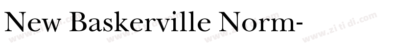 New Baskerville Norm字体转换